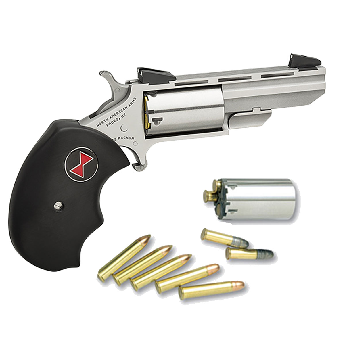 Flashbang Bra North American Arms Mini Revolver .22 Magnum Black Right Hand  - Impact Guns