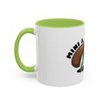 revolver & army man accent coffee mug — retro toy soldier gun design (11/15oz)
