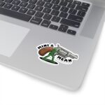 mini & mean revolver sticker — vinyl kiss cut sticker